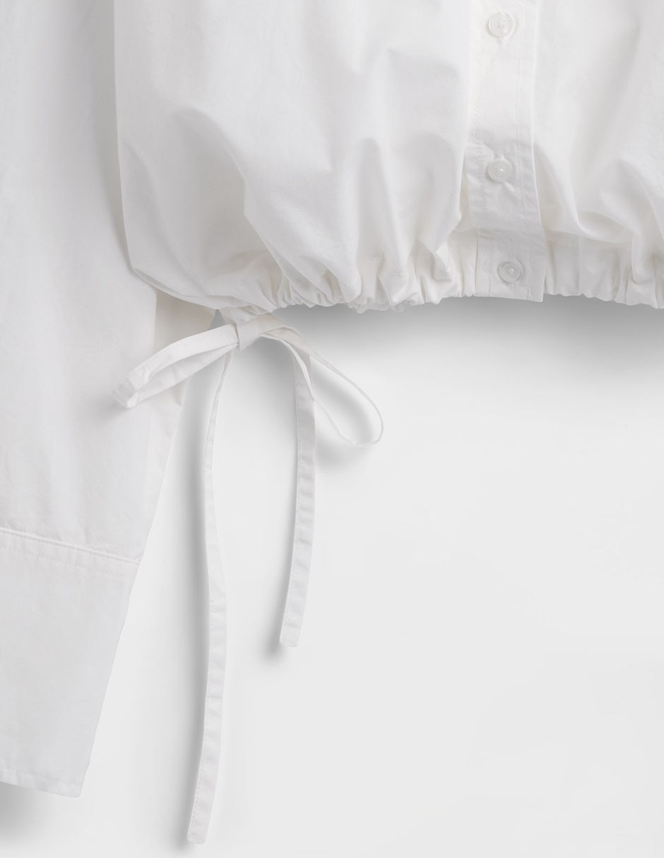 Camisa de algodón manga larga para mujer 5