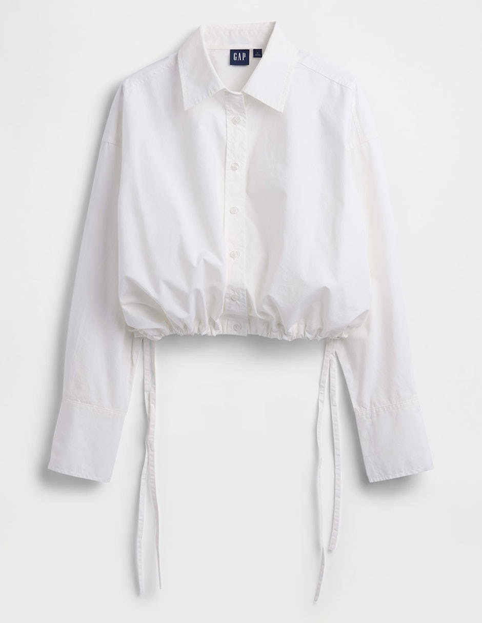 Camisa de algodón manga larga para mujer 6