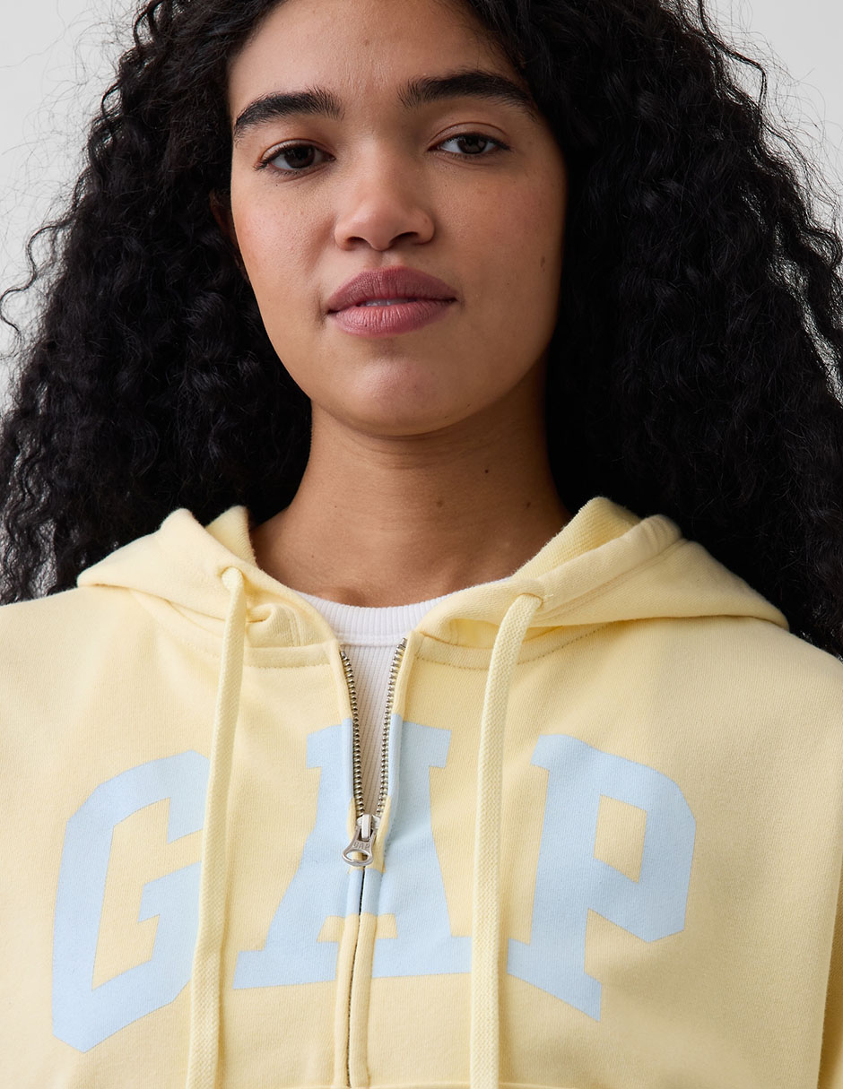 Sudadera con capucha y bolsa para mujer