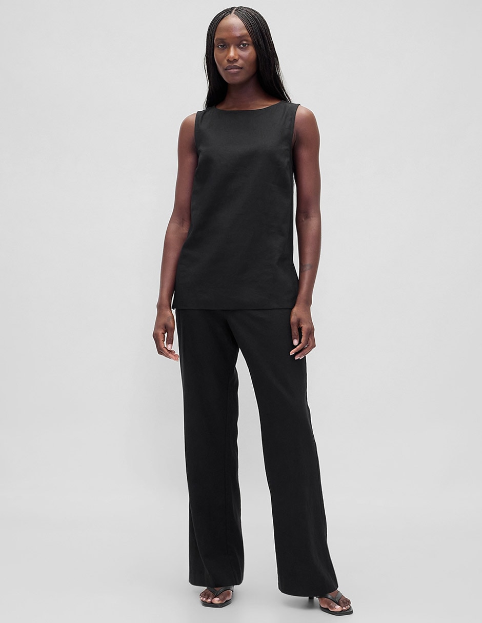 Pantalón de vestir wide leg para mujer