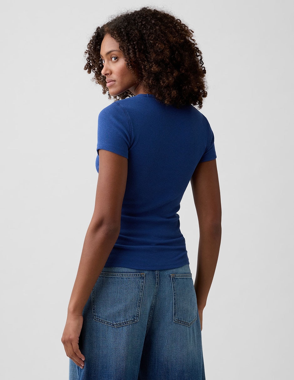 PLAYERA GAP 887651 LOGO, G, AZUL MEDIO