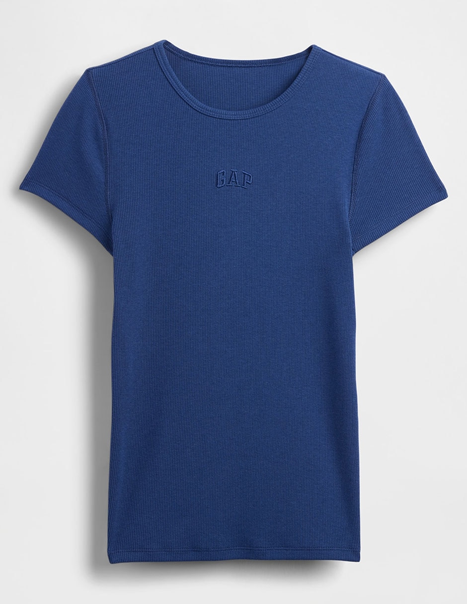 PLAYERA GAP 887651 LOGO, G, AZUL MEDIO