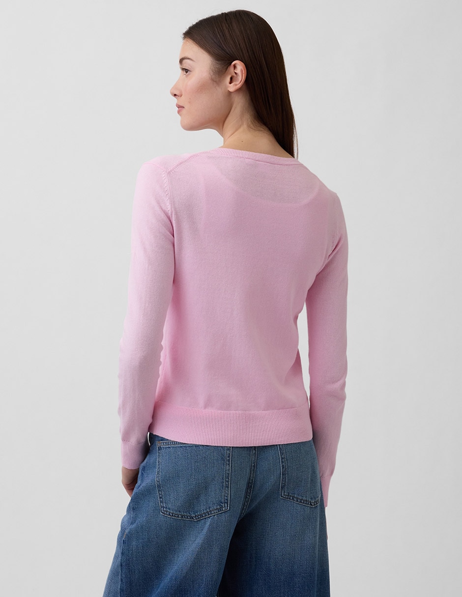 Suéter cuello redondo para mujer 2