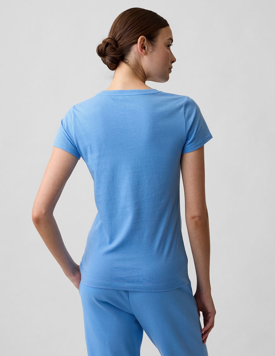 Playera manga corta cuello redondo para mujer 2