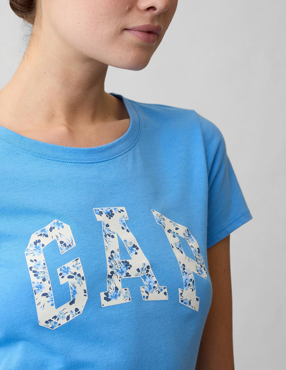 Playera manga corta cuello redondo para mujer 4
