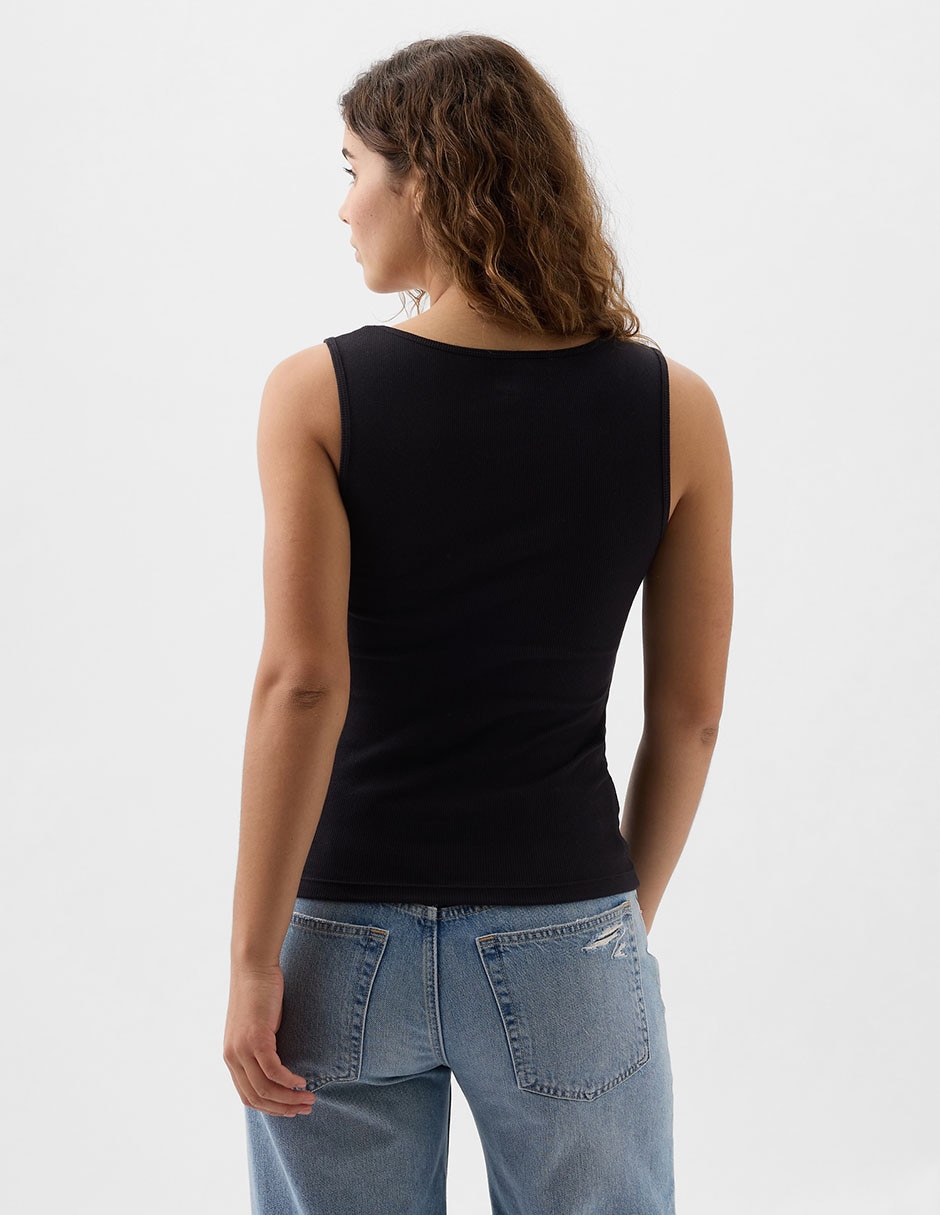 Playera tank cuello redondo para mujer