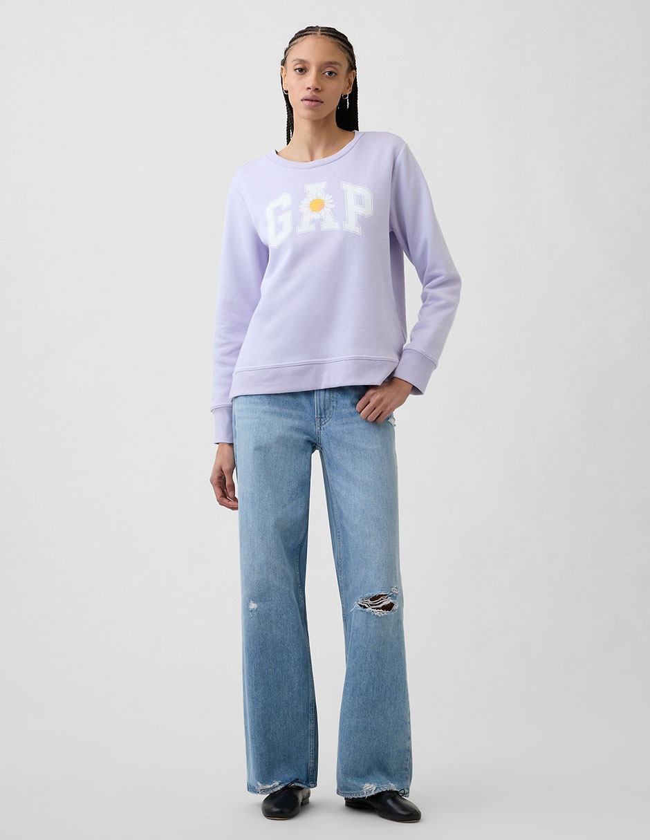 SUDADERA GAP 800444.L LOGO, XXCH, LILA