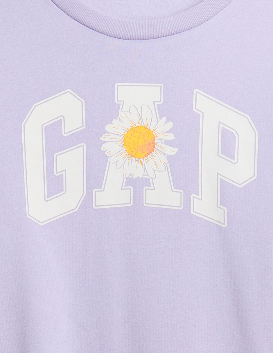 SUDADERA GAP 800444.L LOGO, XXCH, LILA