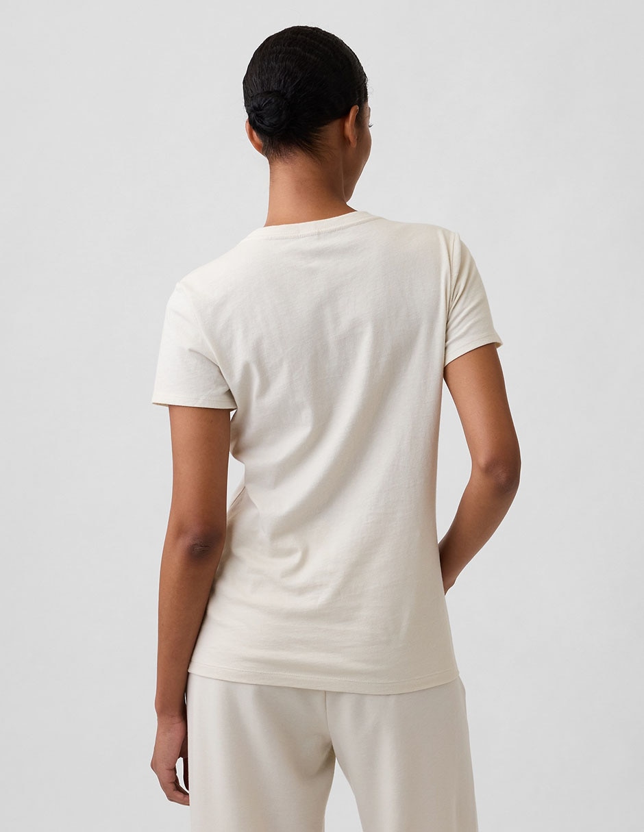 Playera manga corta cuello redondo para mujer 2