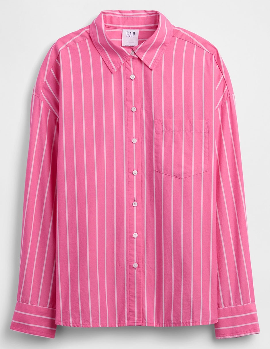 Camisa de algodón manga larga para mujer 5