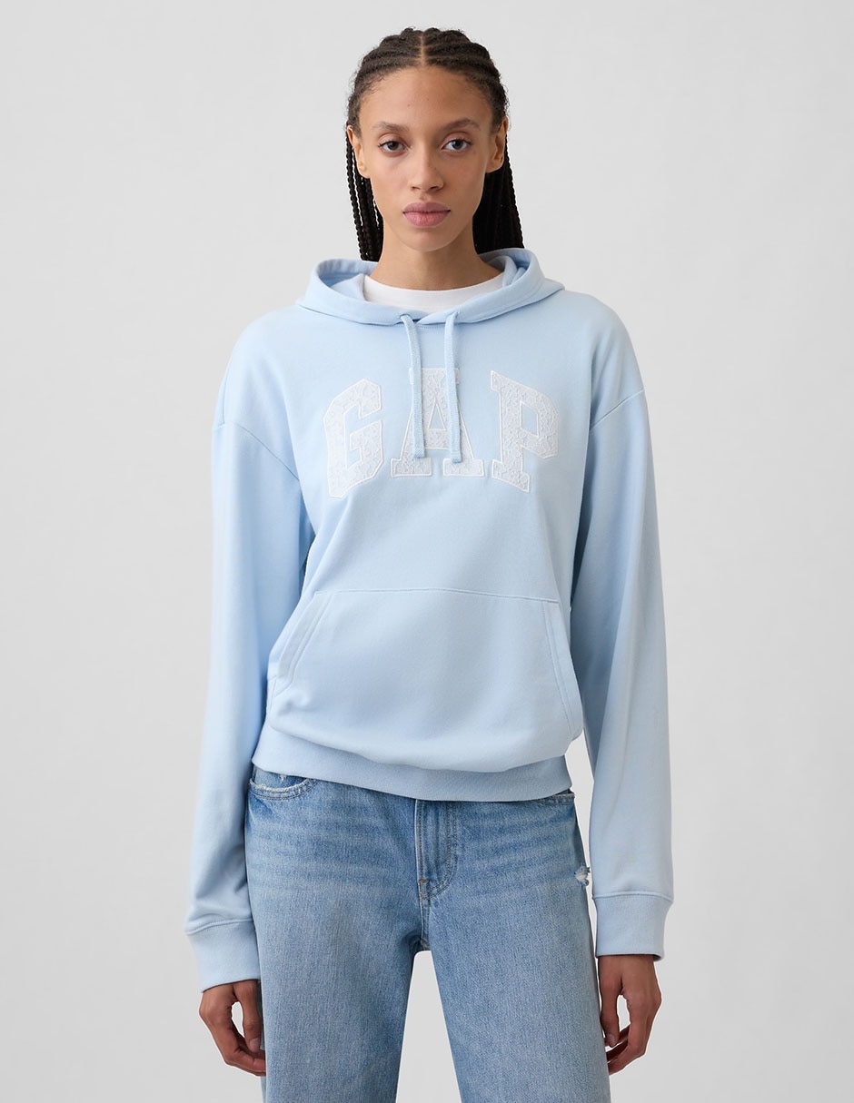 Sudadera con capucha y bolsa para mujer