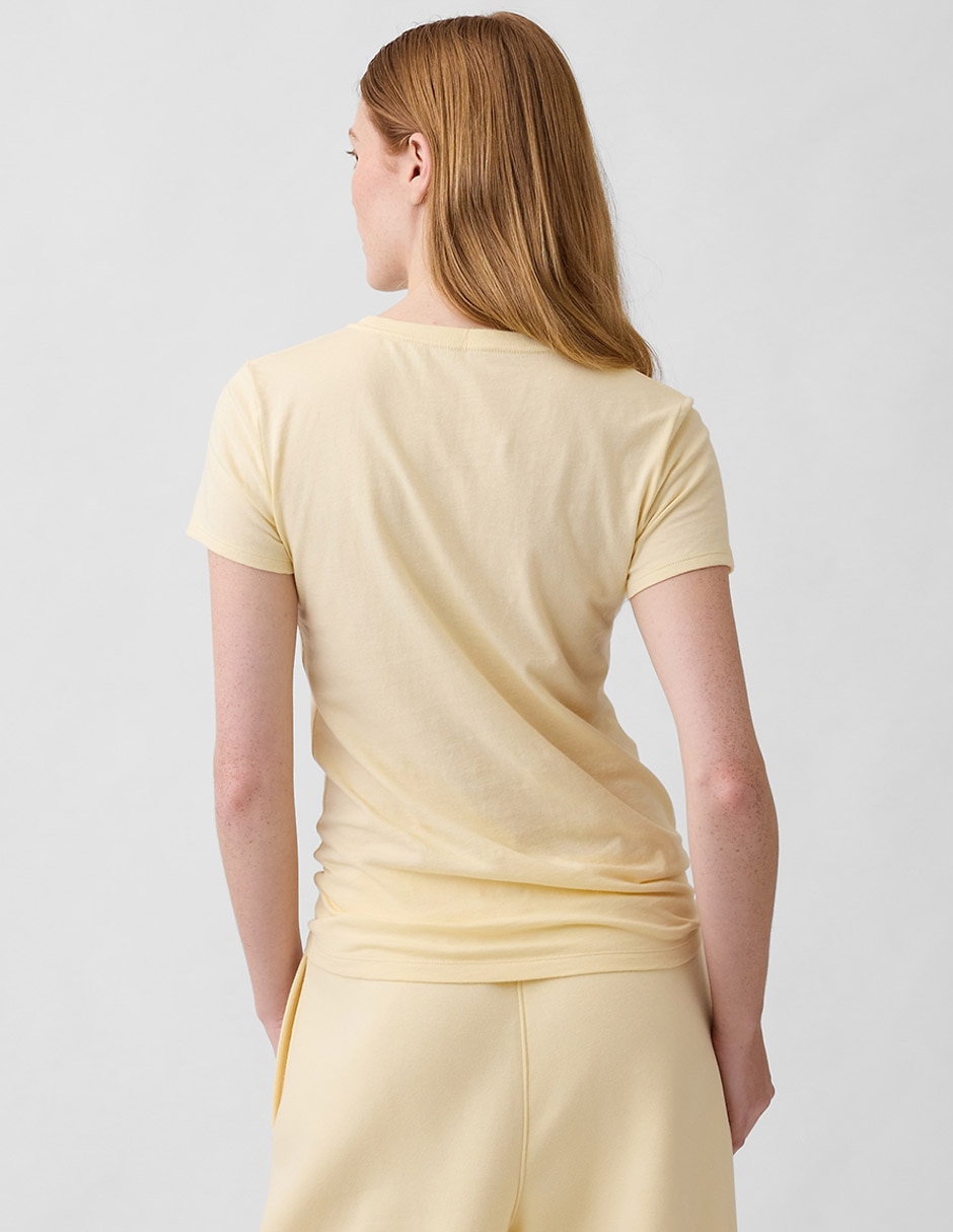 PLAYERA GAP 729555.M LOGO, G, AMARILLO