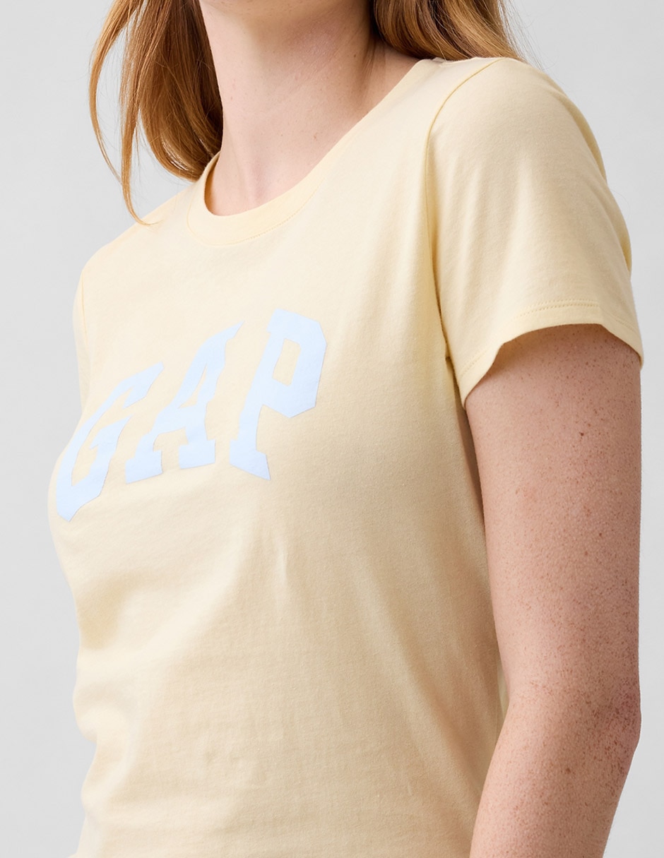 PLAYERA GAP 729555.M LOGO, G, AMARILLO