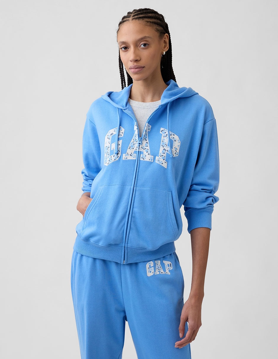 Sudadera con capucha y bolsa para mujer