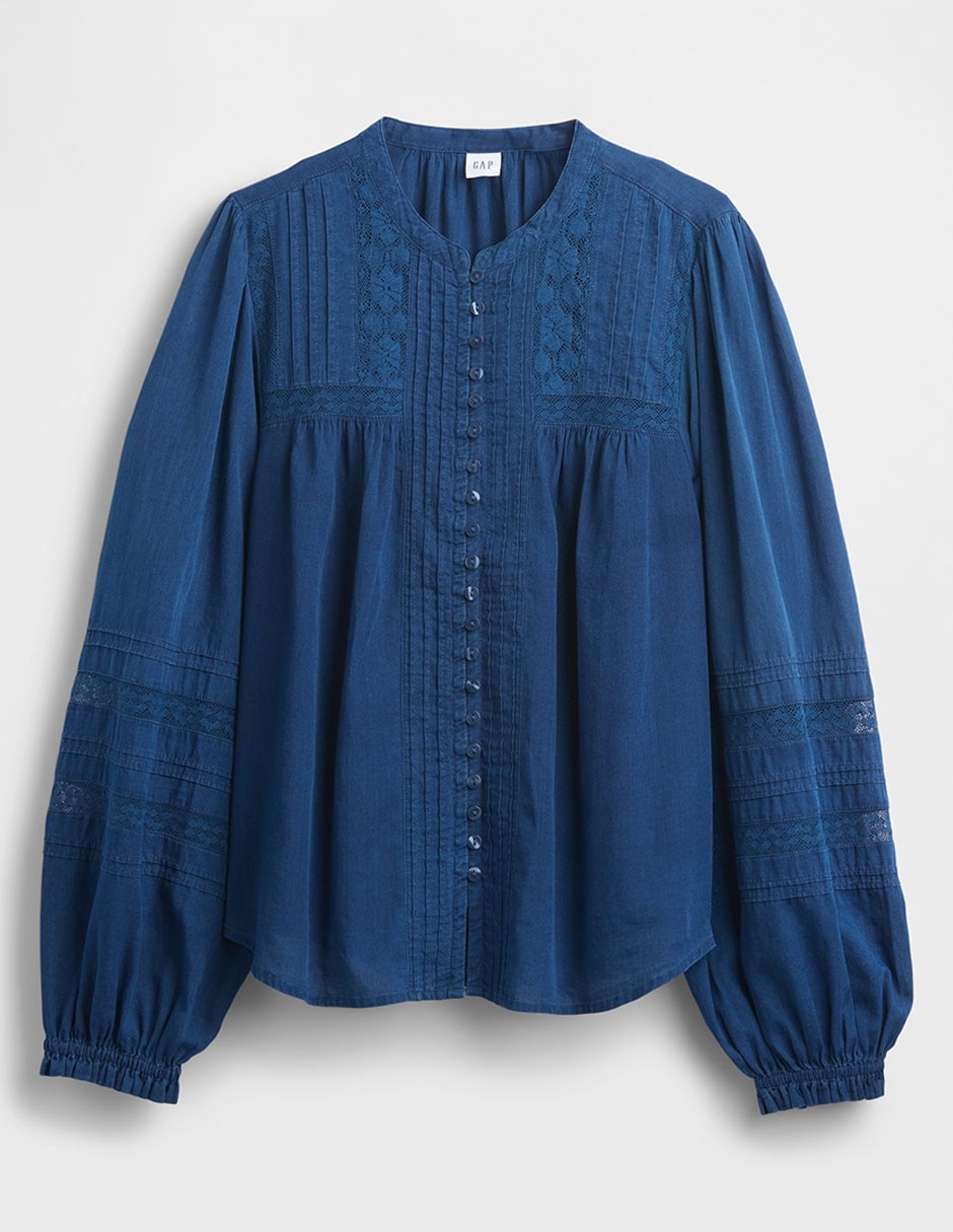 Blusa manga larga para mujer