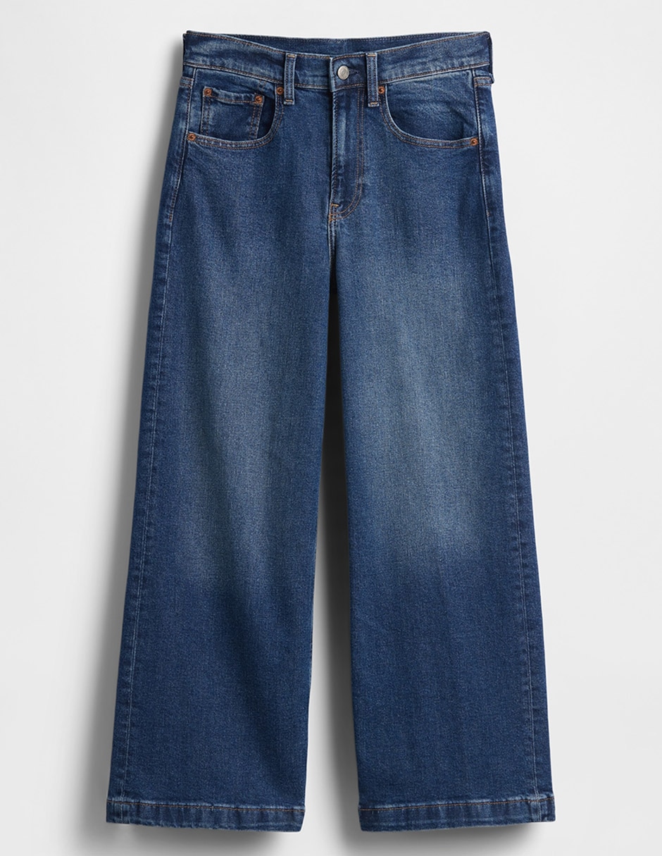 Jeans slim cintura media para mujer
