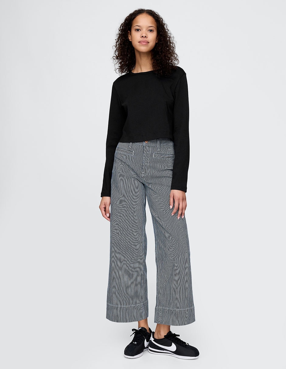 Jeans relaxed wide leg para mujer