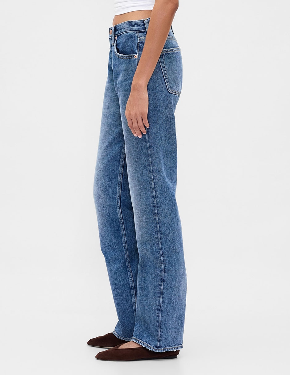 Jeans relaxed straight para mujer 3