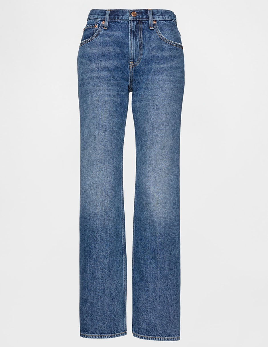 Jeans relaxed straight para mujer 5