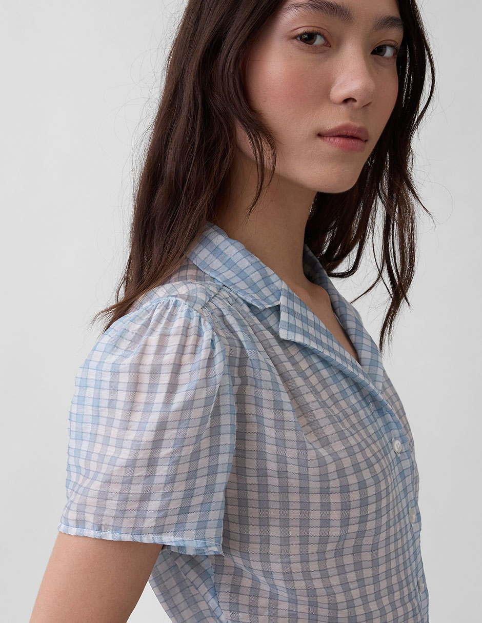 Blusa manga corta para mujer 4