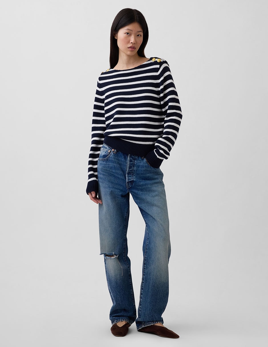 Suéter cuello redondo para mujer 2