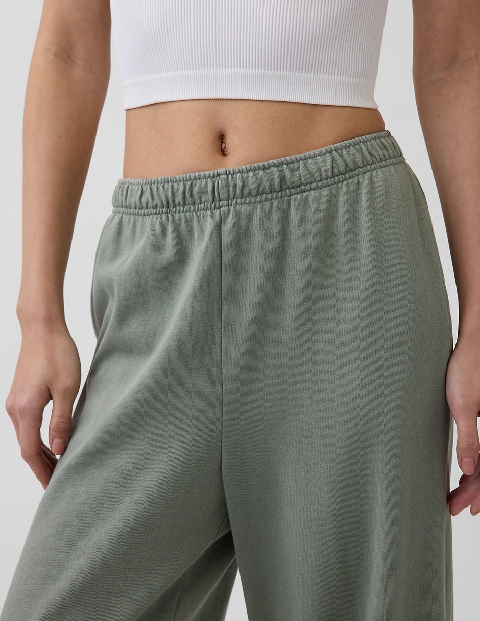 Pants regular con elástico para mujer 5