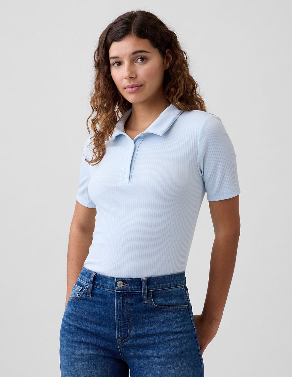 Playera tipo polo para mujer 1