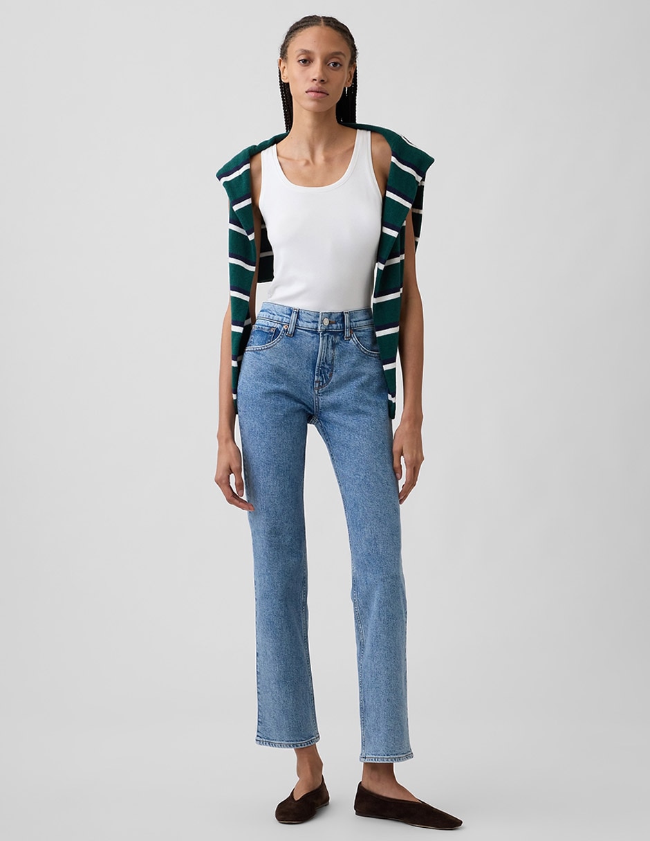 Jeans straight para mujer 2
