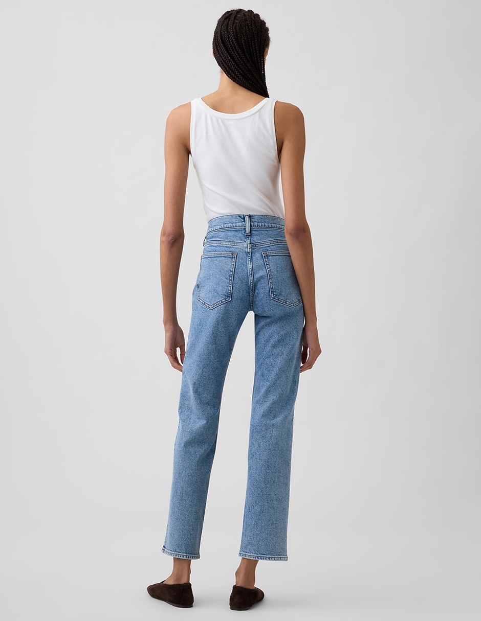 Jeans straight para mujer 4
