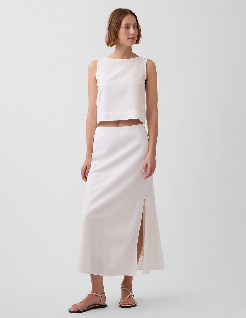 Falda crop a la cintura