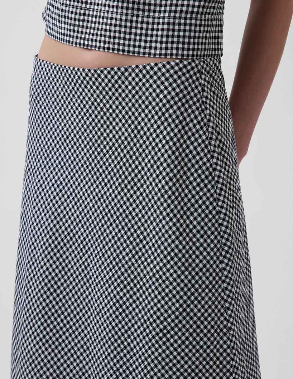 FALDA GAP 894387 LIS, G, NEGRO INTENSO
