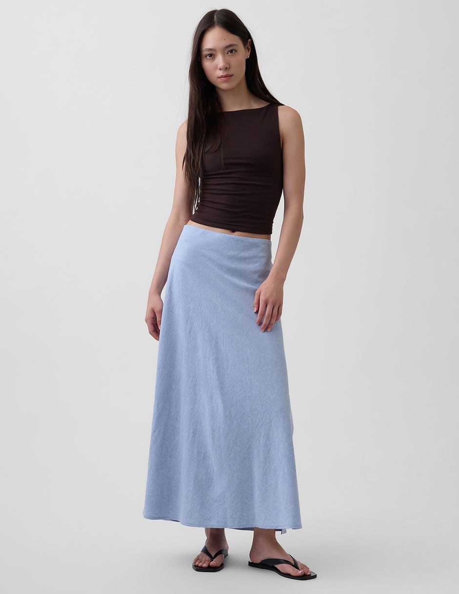 Falda crop a la cintura