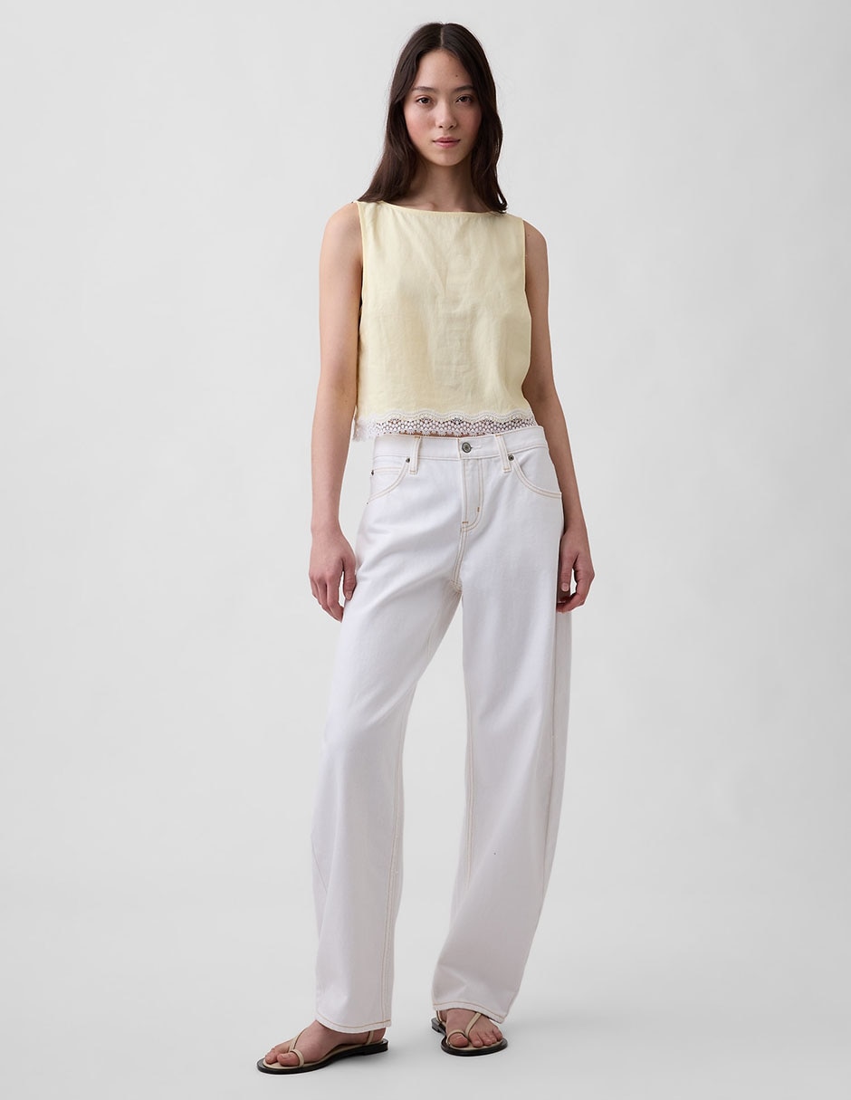 BLUSA GAP 880208 LISO, XXCH, AMARILLO