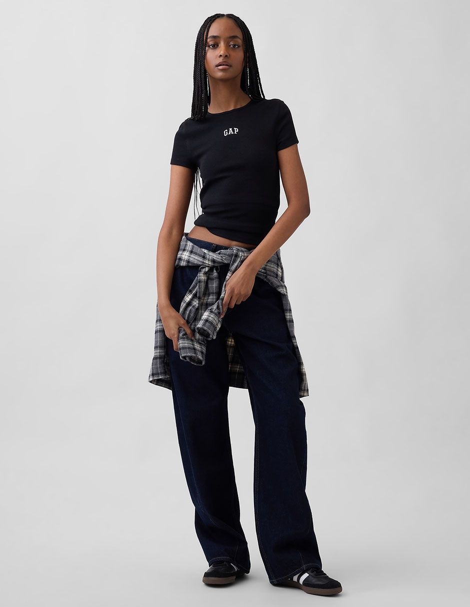 Playera manga corta cuello redondo para mujer 2